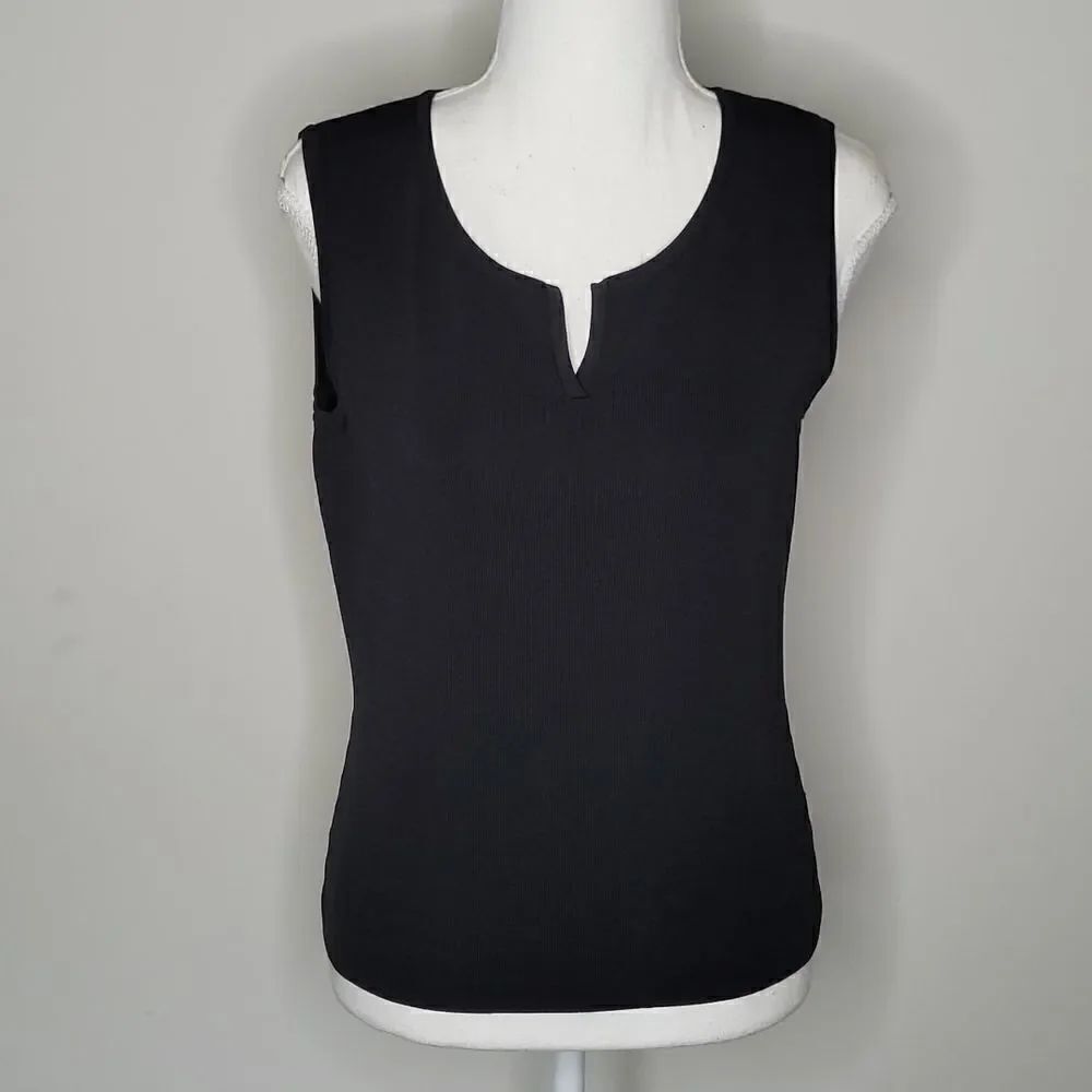 Knit Chic sz S black top/ blouse